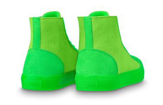 LOUIS VUITTON Tattoo Ankle Sneakers 'Neon Green' 1A8K9U