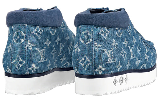 LOUIS VUITTON Mods Ankle Boots 'Denim Monogram' 1A8JTE
