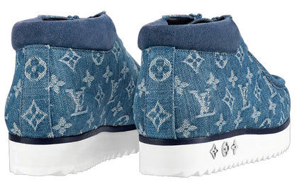 LOUIS VUITTON Mods Ankle Boots 'Denim Monogram' 1A8JTE