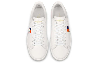 LOUIS VUITTON Luxembourg Sneakers 'White Orange' 1A57U4