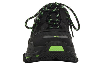 Balenciaga Triple S Sneaker 'Black Flou Green' 536737W3BK11035