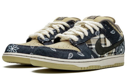 Nike x Travis Scott SB Dunk Low Jackboys 'Blue Khaki' CT5053-001(S-BOX)