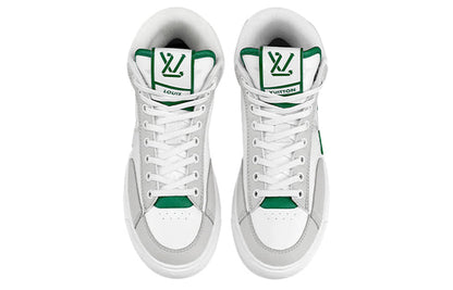 (WMNS) LOUIS VUITTON Charlie Ankle Sneakers 'Grey Green' 1A9S50