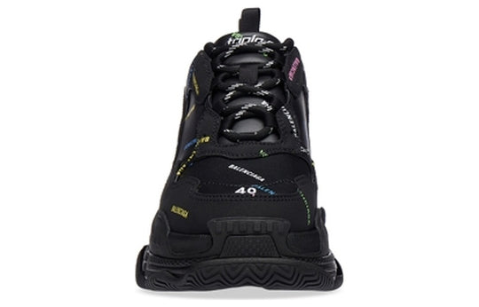 Balenciaga Triple S Allover Logo 'Black Multi' 536737W2FA81083