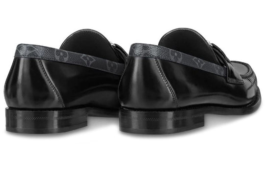 LOUIS VUITTON Major Loafers 'Black with Monogram Deco' 1A7VZ1