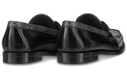 LOUIS VUITTON Major Loafers 'Black with Monogram Deco' 1A7VZ1