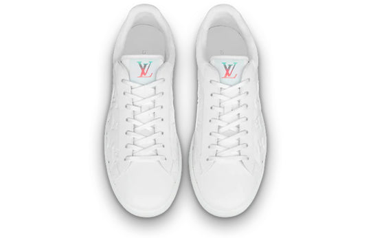 LOUIS VUITTON Luxembourg Sneakers 'White Monogram with Colorful Logo' 1A8J0W