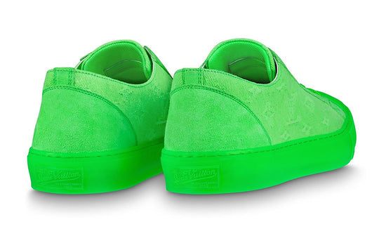 LOUIS VUITTON Tattoo Sneakers 'Neon Green Fabric' 1A8KAU