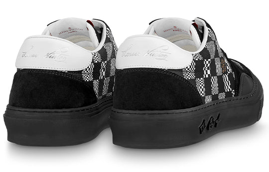 LOUIS VUITTON Ollie Sneakers 'Black Plaid Monogram' 1A8Q1B