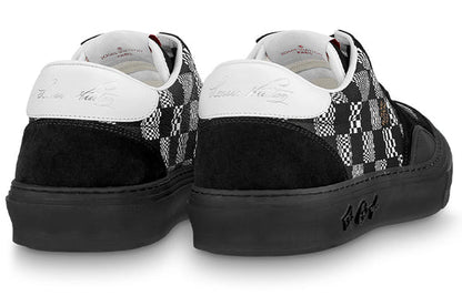 LOUIS VUITTON Ollie Sneakers 'Black Plaid Monogram' 1A8Q1B