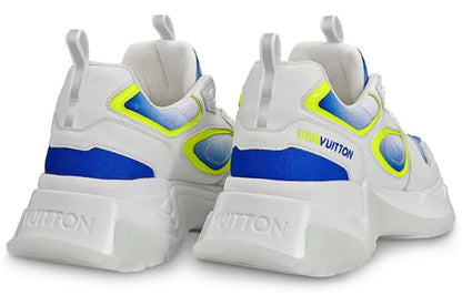 LOUIS VUITTON Run Away Pulse Sneakers 'White Blue Neon Yellow' 1A5YL6