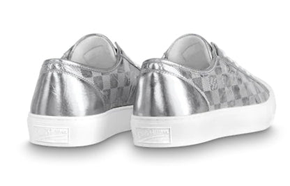 LOUIS VUITTON Tattoo Sneakers 'Silver Plaid Monogram' 1A90FV