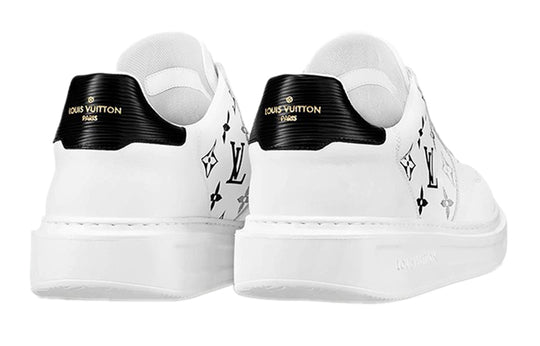 LOUIS VUITTON Beverly Hills Sneakers 'White with Grey Black Monogram' 1A8F0T
