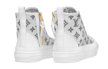 (WMNS) LOUIS VUITTON Stellar Ankle Sneakers 'White Grey' 1A8NKX