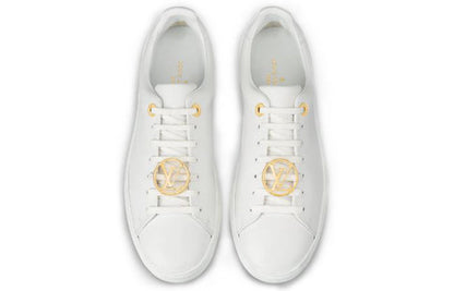 (WMNS) LOUIS VUITTON LV Frontrow Sports Shoes 'White Yellow' 1A2XOK