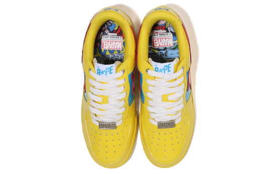 (WMNS) A BATHING APE Bape Sta x Marvel 'Yellow Blue Red' 1I73-291-905