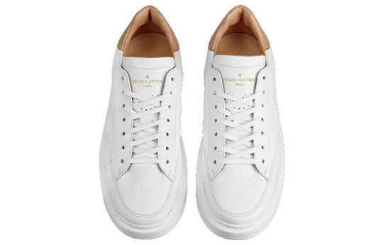 LOUIS VUITTON Beverly Hills Sneakers 'White Monogram with Caramel Collar' 1A8V3L