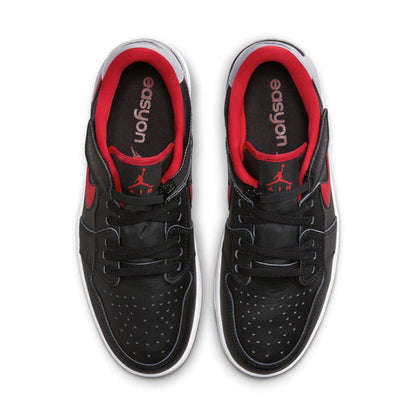 Air Jordan 1 Low FlyEase 'Black Cement Fire Red' DM1206-006