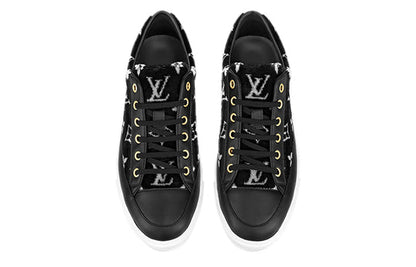 (WMNS) LOUIS VUITTON Stellar Sneakers 'Black with White Monogram' 1A964V