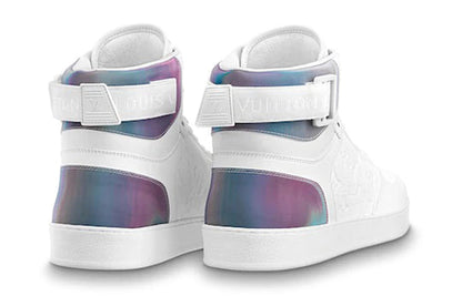 LOUIS VUITTON Rivoli Ankle Sneakers 'White with Iridescent Back' 1A7S6