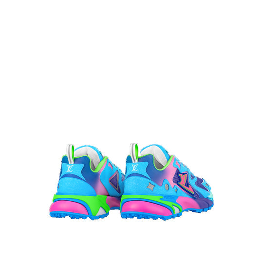 LOUIS VUITTON LV Runner Tatic Sneakers 'Blue Pink Green' 1A9UOL