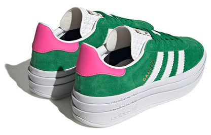 (WMNS) adidas Gazelle Bold 'Green Lucid Pink' IG3136