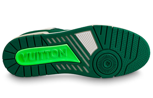 LOUIS VUITTON Trainer Sneakers 'White Green' 1A8125