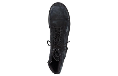 Balenciaga Combat Strike Boots 'Washed Black Cotton' 694042W2H111000