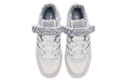 (WMNS) adidas Forum Low 'Crystal White Plaid' FZ5627