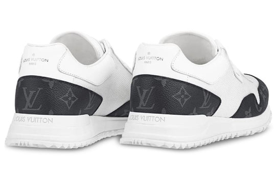 LOUIS VUITTON Run Away Sneakers 'White with Black Monogram' 1A7UMS