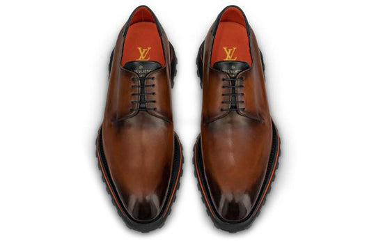 LOUIS VUITTON Derby Goncourt Shoes 'Cognac' 1A5Y5B