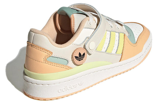 (WMNS) adidas originals Forum Low 'White Light Orange Cream Yellow Green' GW4427
