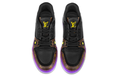 LOUIS VUITTON x Lakers LV Trainers 'Brown Monogram with Black Purple' 1A8WJ6