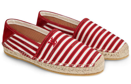 LOUIS VUITTON LV Bidart espadrille Shoes 'Red White Beige' 1A5ZOA