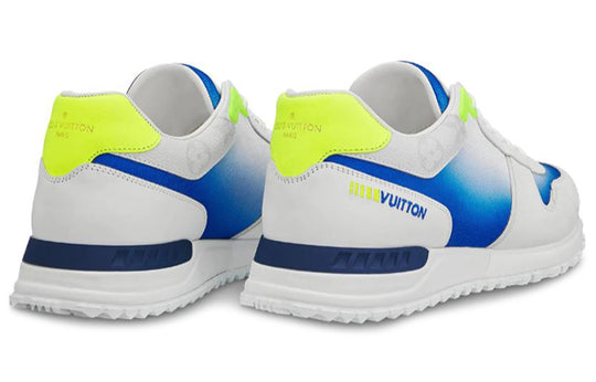 LOUIS VUITTON Run Away Sneakers 'White Blue Neon Yellow' 1A5ZX2