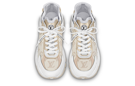 (WMNS) LOUIS VUITTON Run 55 Sneakers 'Beige Monogram White' 1ABHR3