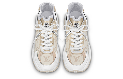 (WMNS) LOUIS VUITTON Run 55 Sneakers 'Beige Monogram White' 1ABHR3