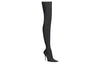 (WMNS) Balenciaga Knife 110mm Over The Knee Boots 'Black Matte Spandex' 719816W2ES01000
