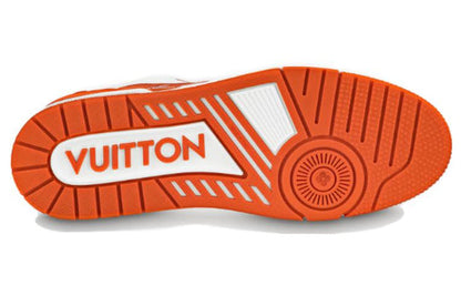 LOUIS VUITTON LV Trainers 'White Minimonogram Orange' 1ABOJY