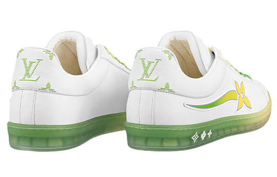 LOUIS VUITTON Luxembourg Samothrace Trainers 'White yellow Green' 1A9G2L