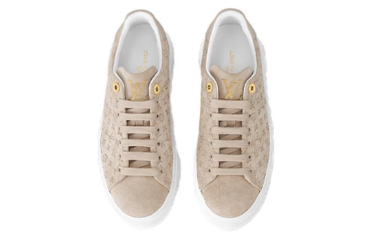 (WMNS) LOUIS VUITTON Time Out Sneakers 'Beige Minimonogram' 1ABR2I