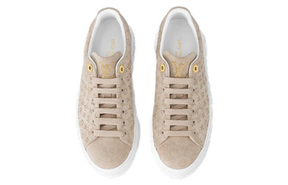 (WMNS) LOUIS VUITTON Time Out Sneakers 'Beige Minimonogram' 1ABR2I