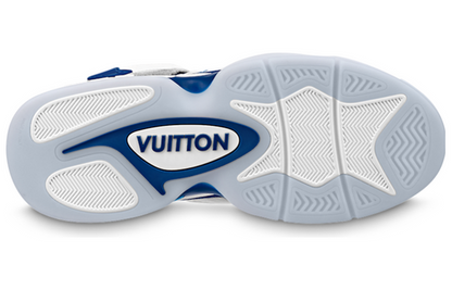 LOUIS VUITTON Trainer 2 Ankle Sneakers 'White with Blue' 1AB8TR