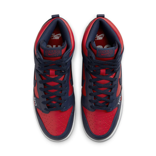 Nike x Supreme SB Dunk High 'By Any Means - Red Navy' DN3741-600