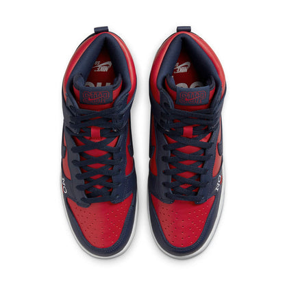 Nike x Supreme SB Dunk High 'By Any Means - Red Navy' DN3741-600