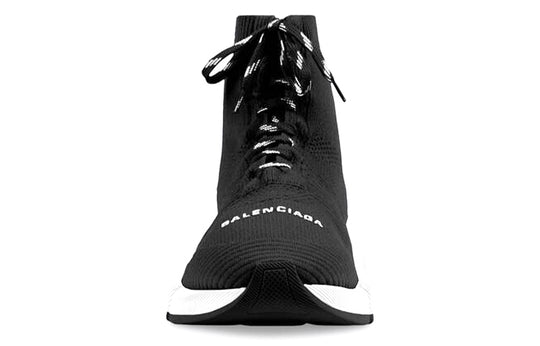 Balenciaga Speed 2.0 Lace-Up Sneaker 'Black White' 617258W2DB21015