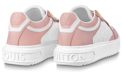 (WMNS) LOUIS VUITTON Time Out Sneakers 'White Mini Monogram Pink' 1ABURV