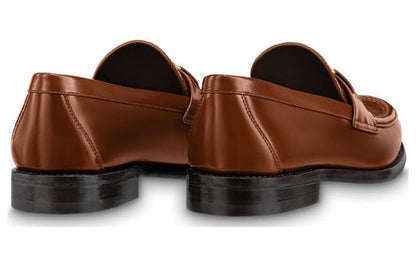 LOUIS VUITTON Major Loafers 'Patent Brown Monogram' 1AAMZU