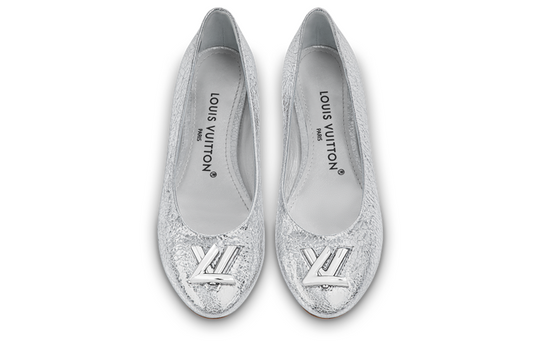 (WMNS) LOUIS VUITTON LV Nina Flat Ballerina Shoes 'Silver' 1ABGQB