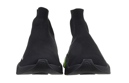Balenciaga Speed Sneaker 'Clearsole - Black Fluo Yellow' 607544W2DBL1171